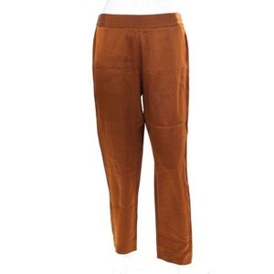 Piazza Sempione Hilary Straight Leg Pant in Bronze/Brown